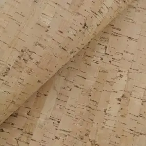 This is natural rustic cork fabric