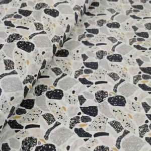 This is a marble printed pattern on cork fabric