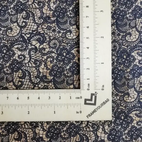 This is a webing printed pattern on cork fabric