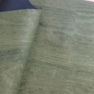 This is a army green cork fabric