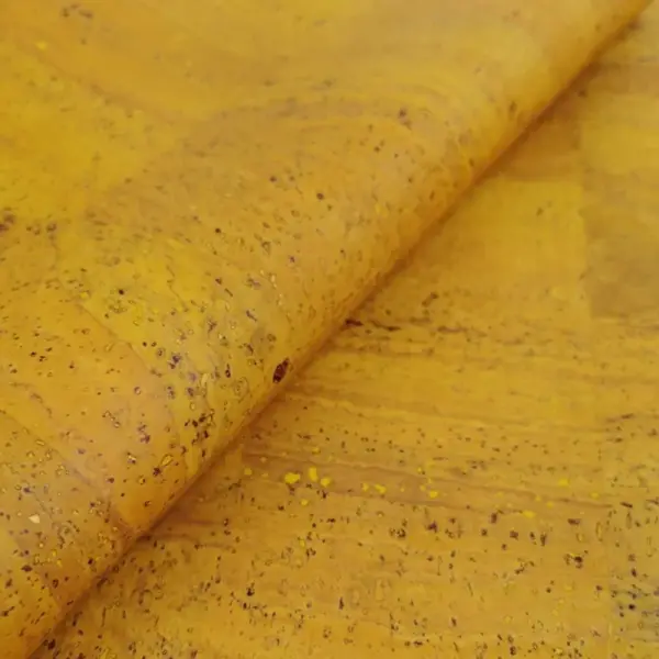 This is a yellow cork fabric