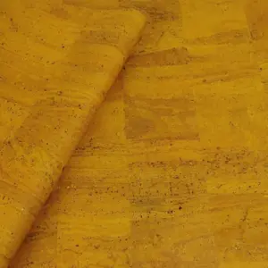 This is a yellow cork fabric