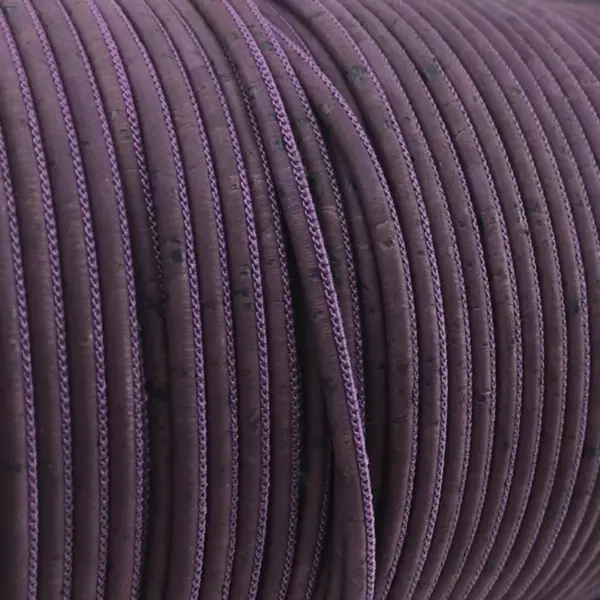 This is a 3mm purple superior round cork cord