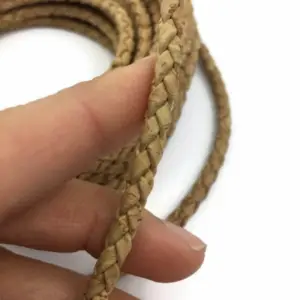 This is a 5mm natural superior braided round cork cord