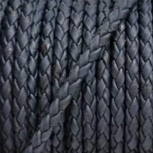 This is a 5mm navy blue superior braided round cork cord