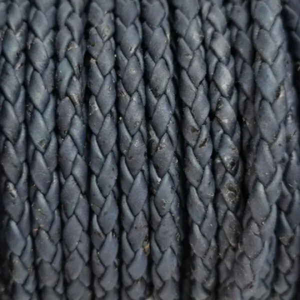 This is a 5mm navy blue superior braided round cork cord