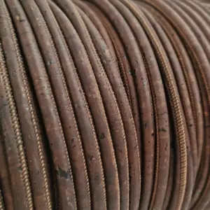 This is a 5mm brown superior round cork cord