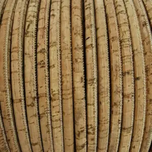 This is a 5mm natural rustic round cork cord