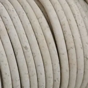 This is a 5mm white superior round cork cord