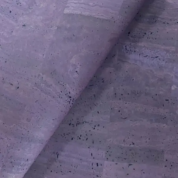 This is a purple superior cork fabric