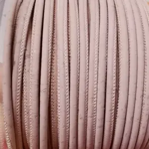 This is a 3mm light pink superior round cork cord