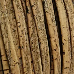 This is a 5mm zebra pattern flat cork cord