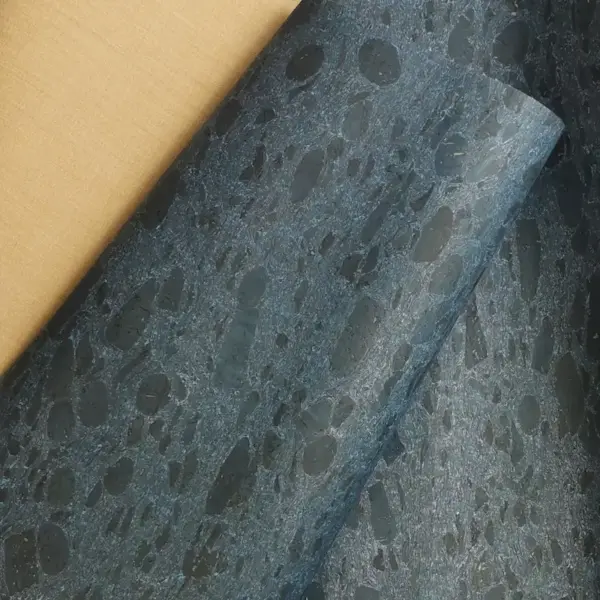 This is a blue roots cork fabric