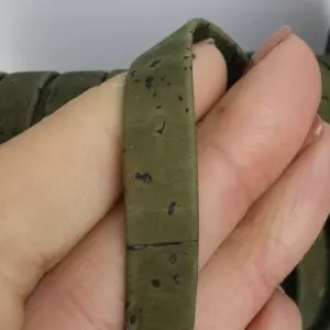 This is a 10mm army green superior flat cork cord