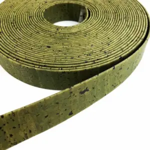 This is a 20mm army green superior flat cork cord