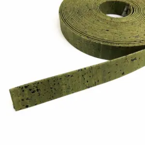 This is a 20mm army green superior flat cork cord