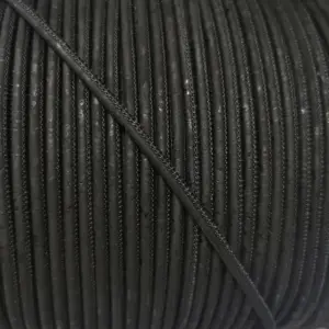 This is a 3mm round cork cord black