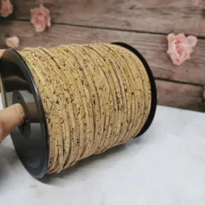 This is a 3mm tiger pattern superior round cork cord