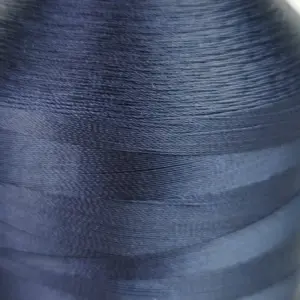 This is a navy blue polyester sewing thread