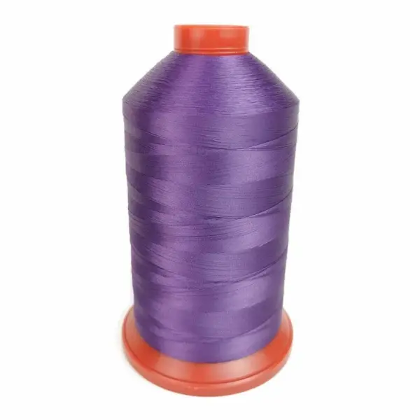 This is a purple polyester sewing thread