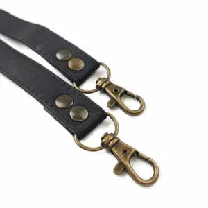 this is a 120cm black cork handle with antique brass hooks