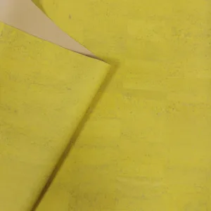 This is a yellow gem cork fabric