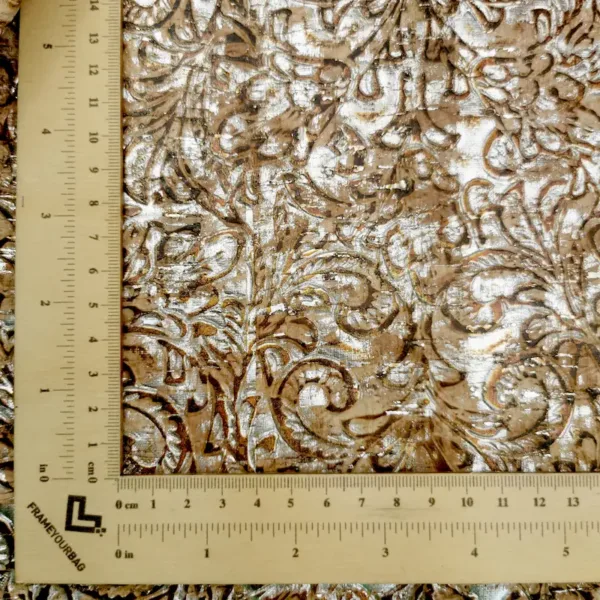 This is a embossed baroque rustic cork fabric